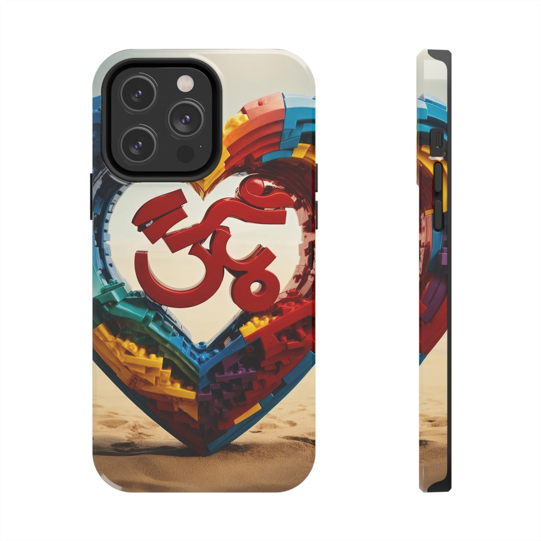 Colorful Love Om - Tough Phone Case - Phone Case - g(0D·IO) - iPhone 14 Pro Max - -