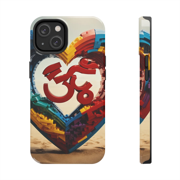 Colorful Love Om - Tough Phone Case - Phone Case - g(0D·IO) - iPhone 14 - -