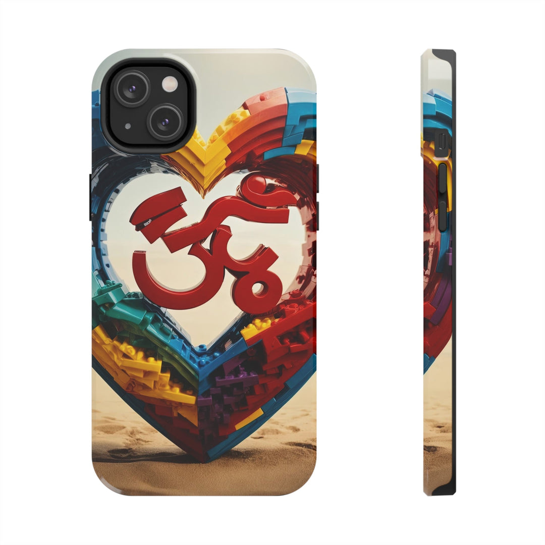 Colorful Love Om - Tough Phone Case - Phone Case - g(0D·IO) - iPhone 14 Plus - -