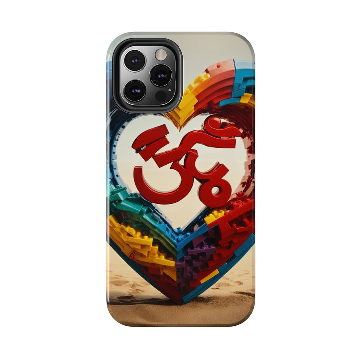 Colorful Love Om - Tough Phone Case - Phone Case - g(0D·IO) - iPhone 13 Mini - -