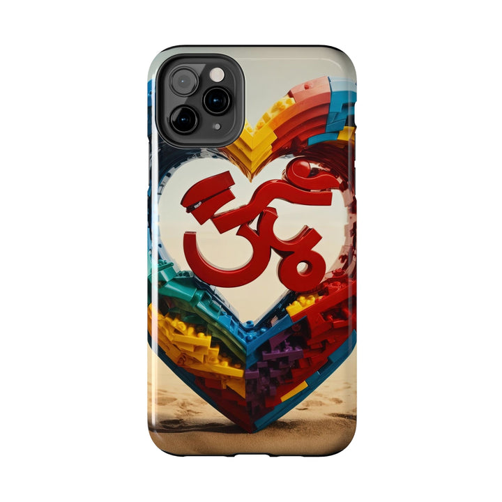 Colorful Love Om - Tough Phone Case - Phone Case - g(0D·IO) - iPhone 13 Mini - -