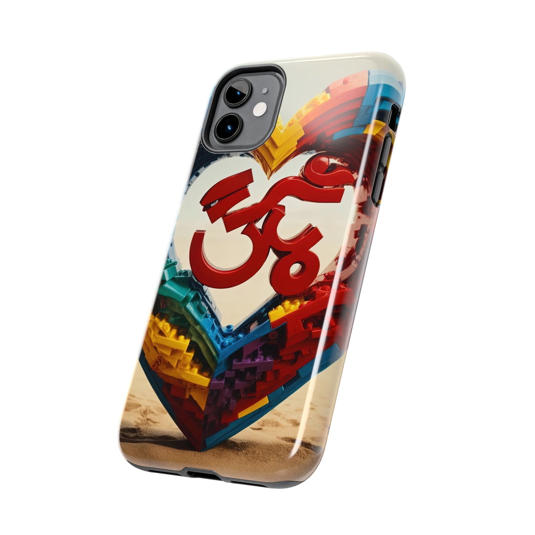 Colorful Love Om - Tough Phone Case - Phone Case - g(0D·IO) - iPhone 13 Mini - -
