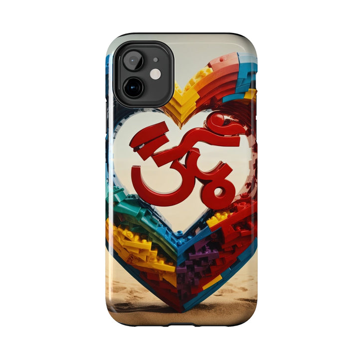 Colorful Love Om - Tough Phone Case - Phone Case - g(0D·IO) - iPhone 13 Mini - -