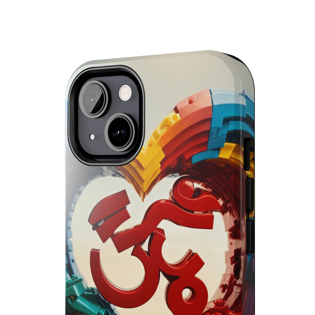 Colorful Love Om - Tough Phone Case - Phone Case - g(0D·IO) - iPhone 13 Mini - -