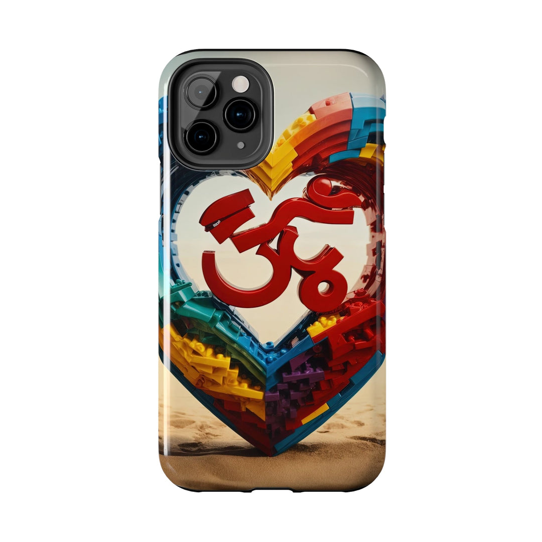 Colorful Love Om - Tough Phone Case - Phone Case - g(0D·IO) - iPhone 13 Mini - -