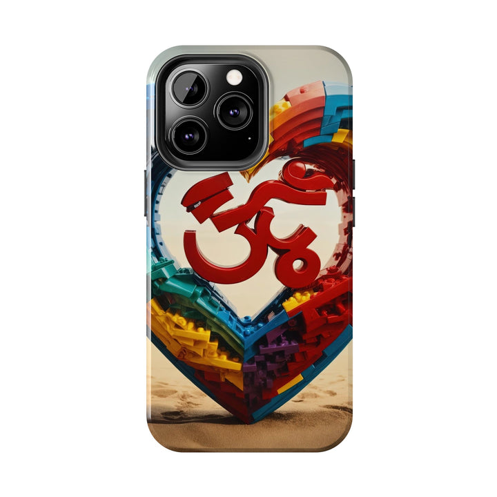 Colorful Love Om - Tough Phone Case - Phone Case - g(0D·IO) - iPhone 13 Mini - -