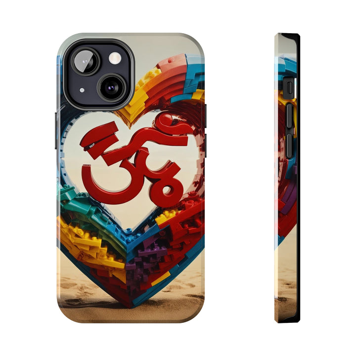 Colorful Love Om - Tough Phone Case - Phone Case - g(0D·IO) - iPhone 13 Mini - -