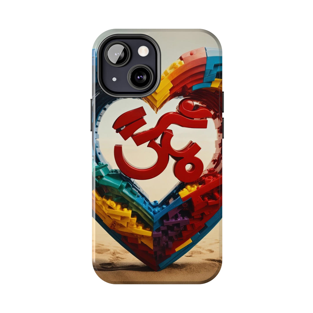 Colorful Love Om - Tough Phone Case - Phone Case - g(0D·IO) - iPhone 13 Mini - -