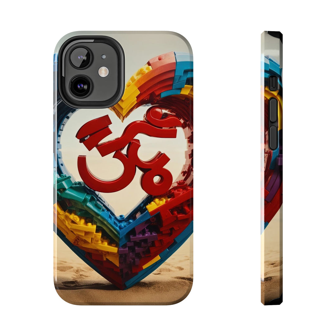 Colorful Love Om - Tough Phone Case - Phone Case - g(0D·IO) - iPhone 12 Mini - -