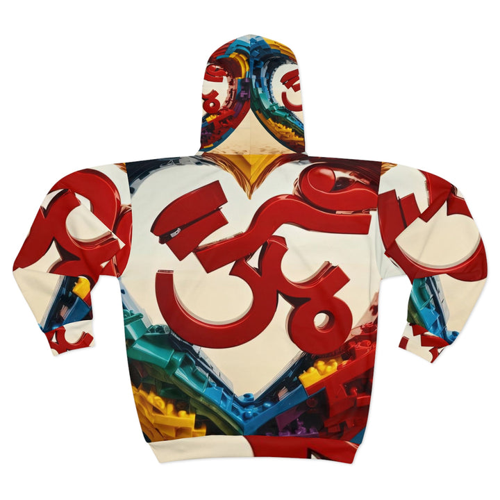 Colorful Love Om - Unisex Zip Hoodie - All Over Prints - g(0D·IO) - XS - -