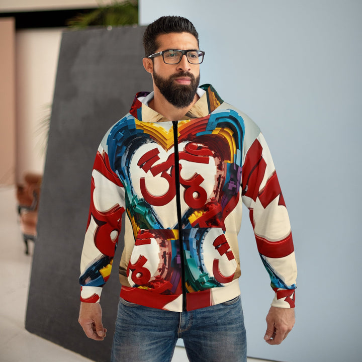 Colorful Love Om - Unisex Zip Hoodie - All Over Prints - g(0D·IO) - XS - -