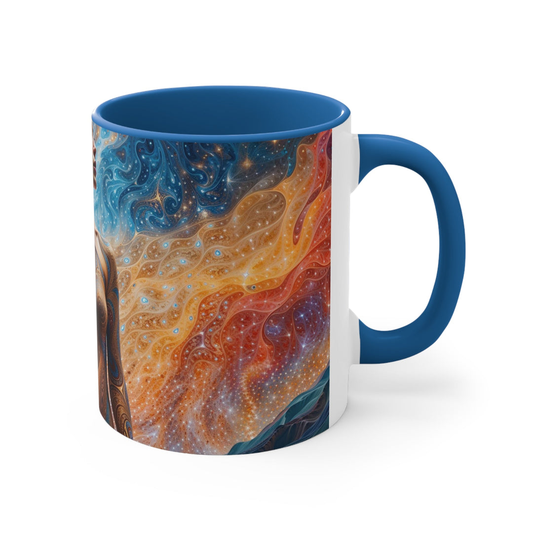 Cosmic Beauty Unfurling - Accent Coffee Mug - Mug - g(0D·IO) - Pink - 11oz -