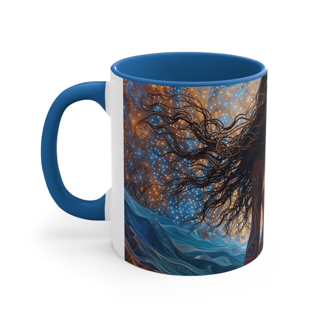 Cosmic Beauty Unfurling - Accent Coffee Mug - Mug - g(0D·IO) - Pink - 11oz -