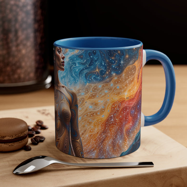 Cosmic Beauty Unfurling - Accent Coffee Mug - Mug - g(0D·IO) - Pink - 11oz -