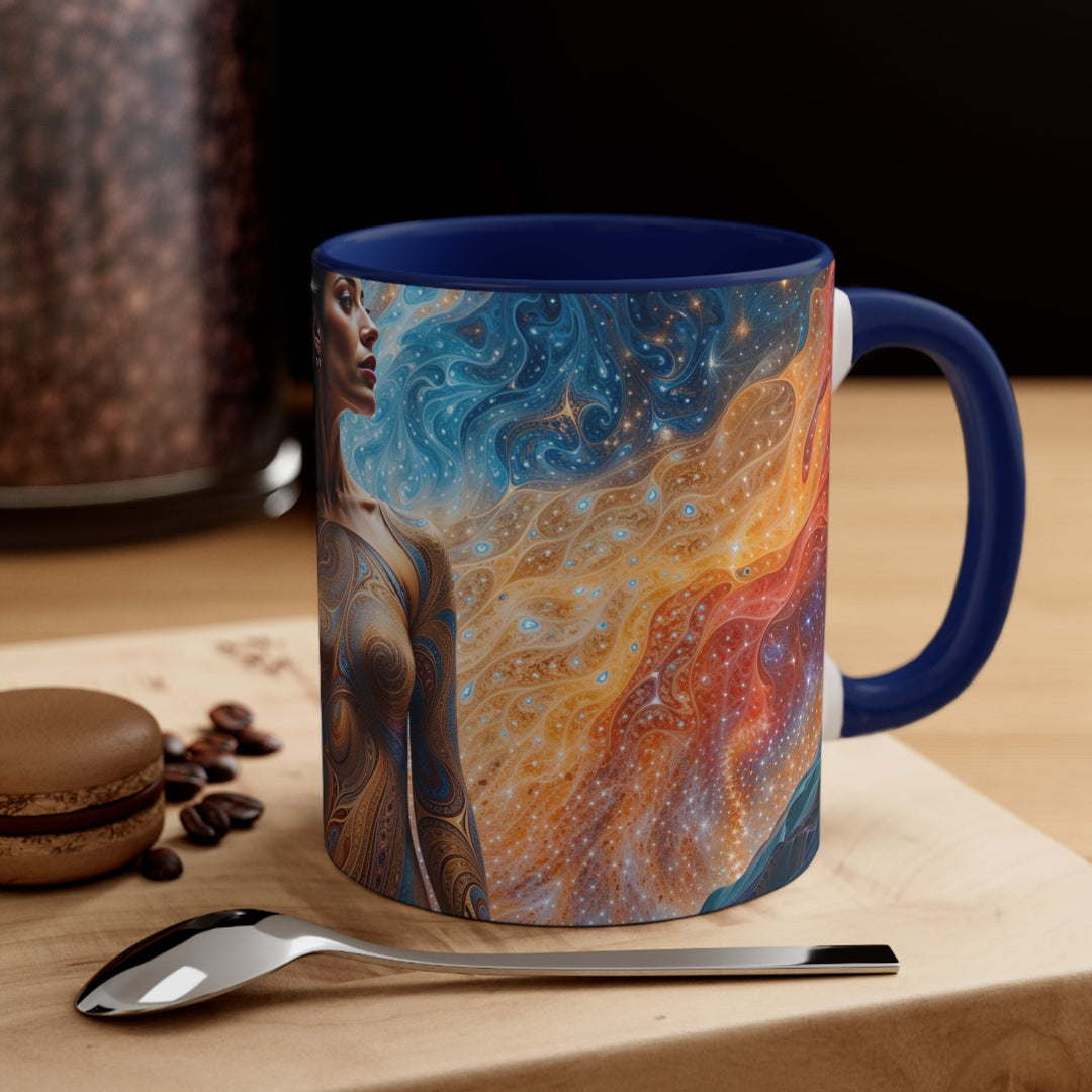 Cosmic Beauty Unfurling - Accent Coffee Mug - Mug - g(0D·IO) - Pink - 11oz -