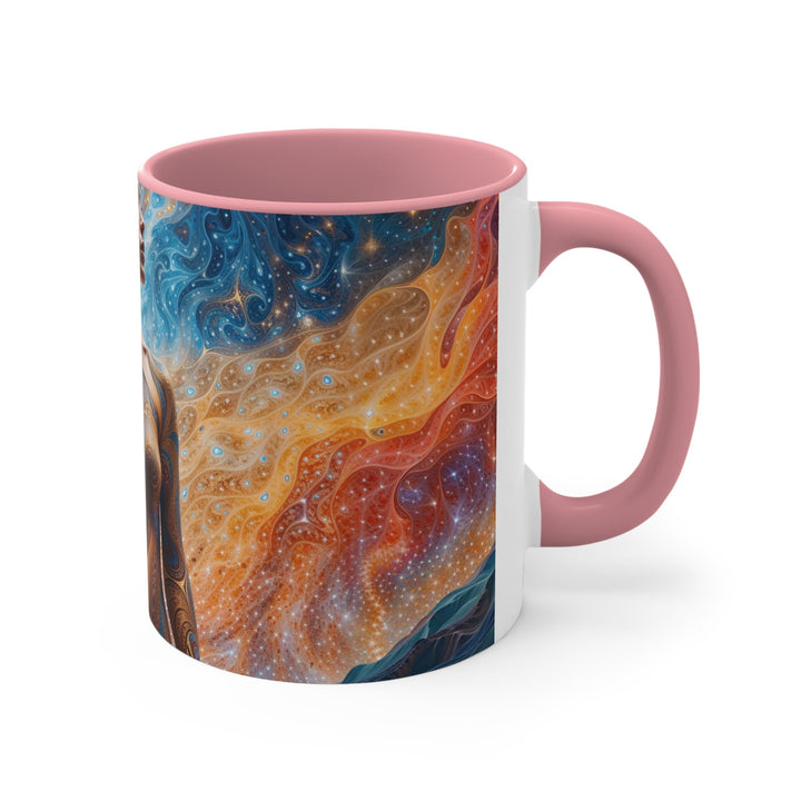 Cosmic Beauty Unfurling - Accent Coffee Mug - Mug - g(0D·IO) - Pink - 11oz -