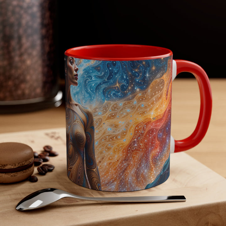 Cosmic Beauty Unfurling - Accent Coffee Mug - Mug - g(0D·IO) - Pink - 11oz -