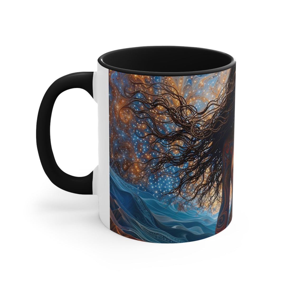 Cosmic Beauty Unfurling - Accent Coffee Mug - Mug - g(0D·IO) - Pink - 11oz -