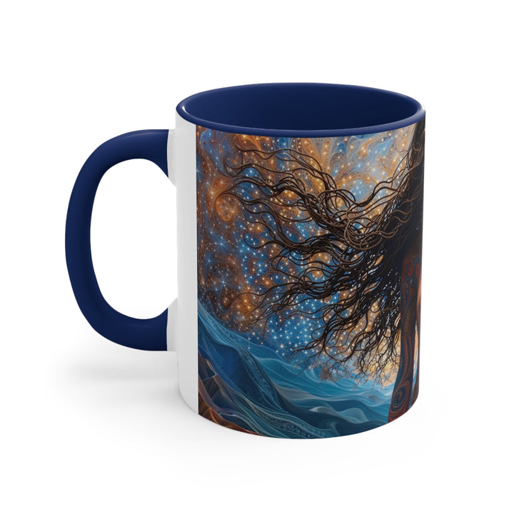 Cosmic Beauty Unfurling - Accent Coffee Mug - Mug - g(0D·IO) - Pink - 11oz -