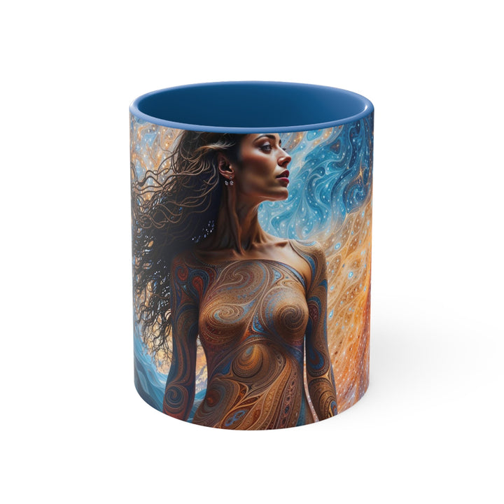 Cosmic Beauty Unfurling - Accent Coffee Mug - Mug - g(0D·IO) - Blue - 11oz -