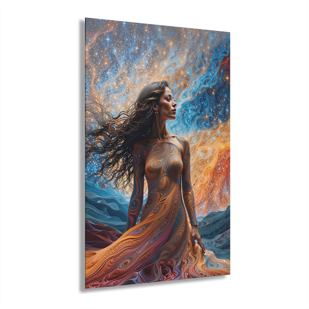 Cosmic Beauty Unfurling - Acrylic Prints (French Cleat Hanging) - Home Decor - g(0D·IO) - 24" x 36" (Vertical) - 0.25'' -
