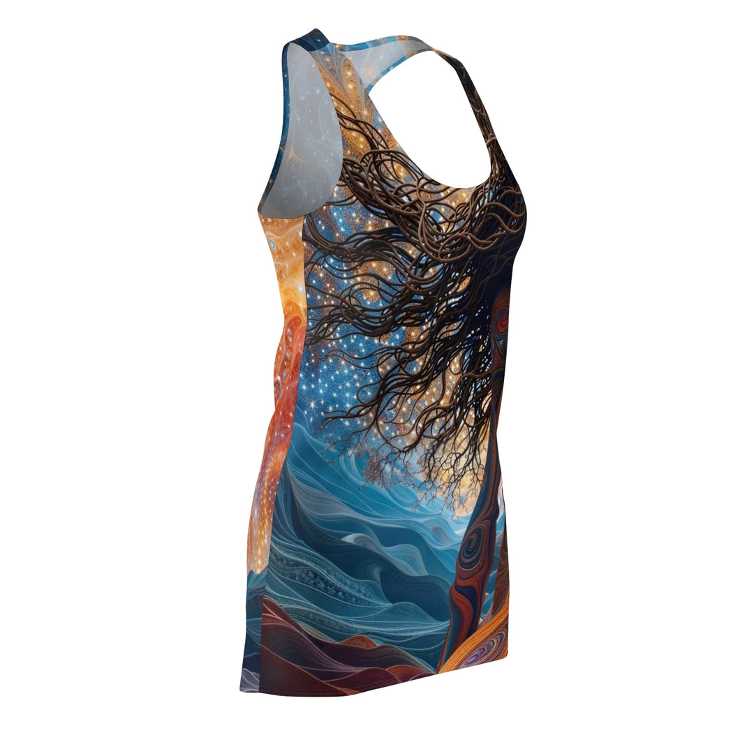 Cosmic Beauty Unfurling - Racerback Dress - All Over Prints - g(0D·IO) - XS - -