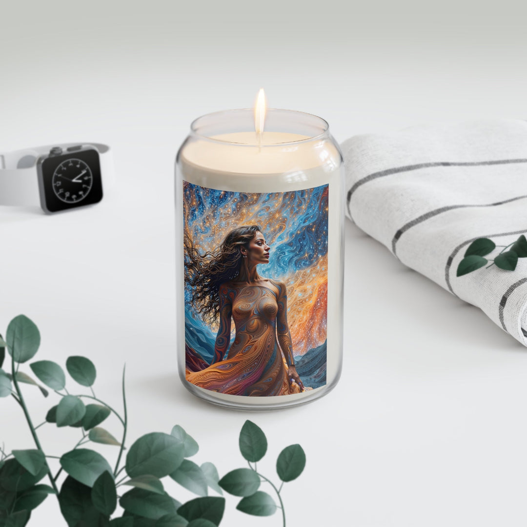 Cosmic Beauty Unfurling - Scented Candle - Home Decor - g(0D·IO) - Vanilla Bean - 13.75oz -