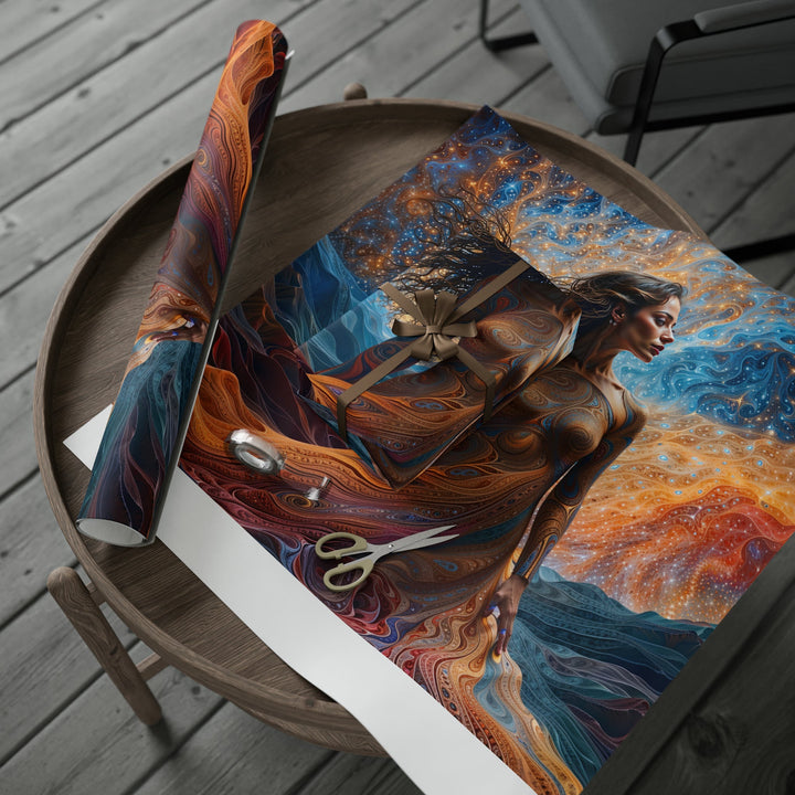 Cosmic Beauty Unfurling - Wrapping Paper - Home Decor - g(0D·IO) - 30" x 180" - Matte -