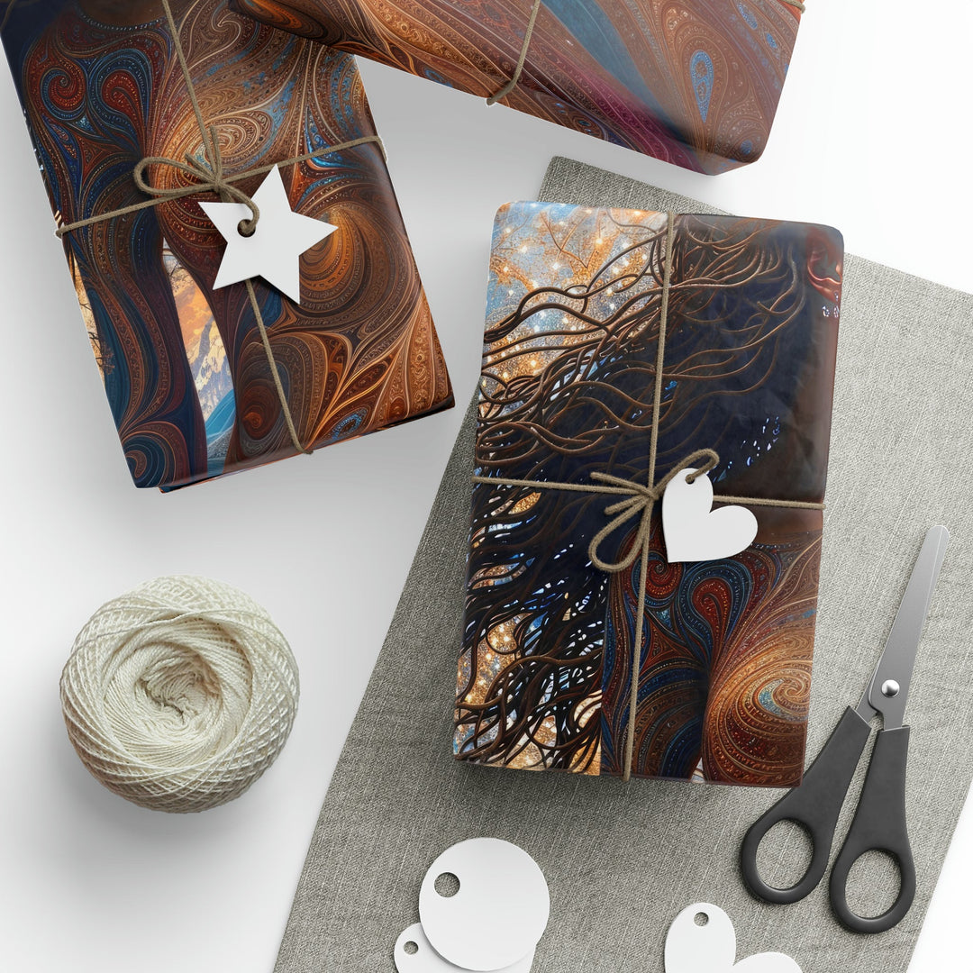 Cosmic Beauty Unfurling - Wrapping Paper - Home Decor - g(0D·IO) - 30" x 180" - Matte -