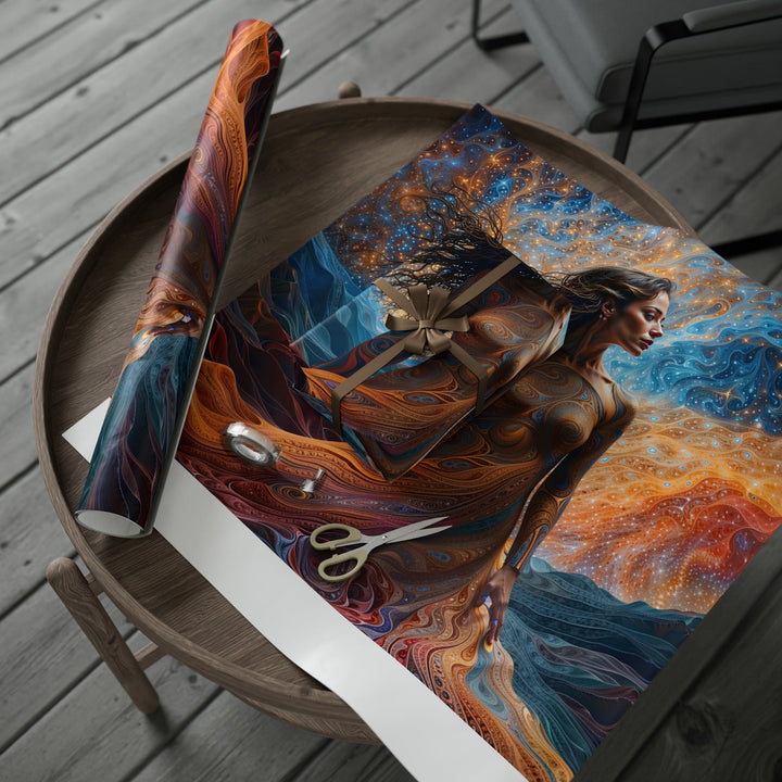 Cosmic Beauty Unfurling - Wrapping Paper - Home Decor - g(0D·IO) - 30" x 180" - Matte -