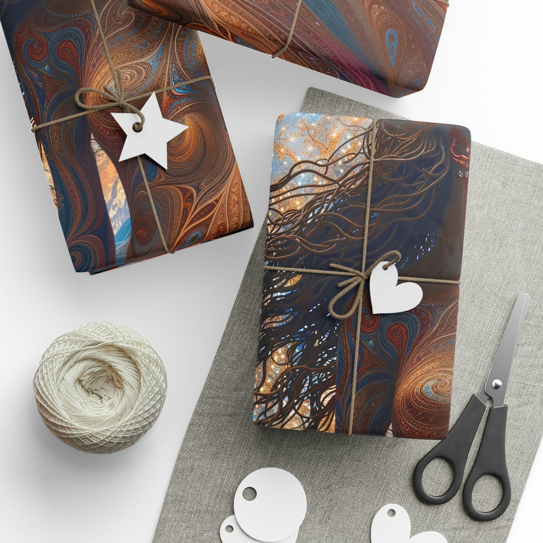 Cosmic Beauty Unfurling - Wrapping Paper - Home Decor - g(0D·IO) - 30" x 180" - Matte -