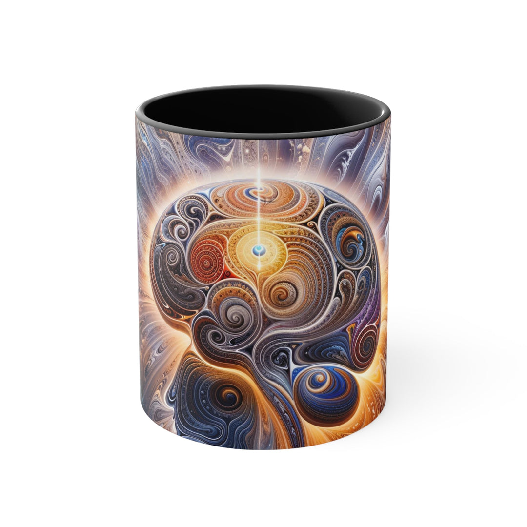 Cosmic Consciousness Awakening - Accent Coffee Mug - Mug - g(0D·IO) - Black - 11oz -