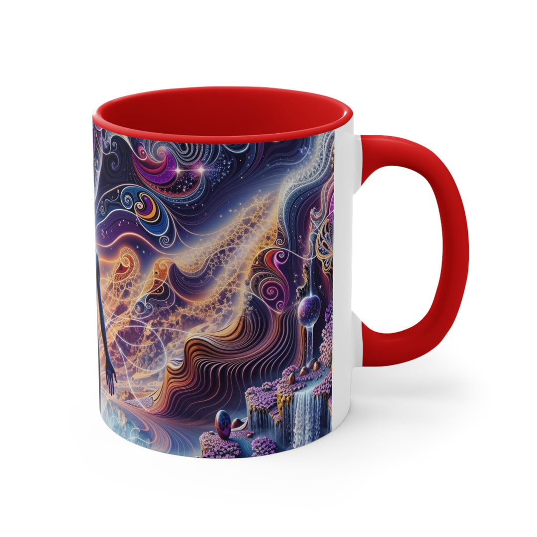 Cosmic Consciousness Awakening - Accent Coffee Mug - Mug - g(0D·IO) - Pink - 11oz -