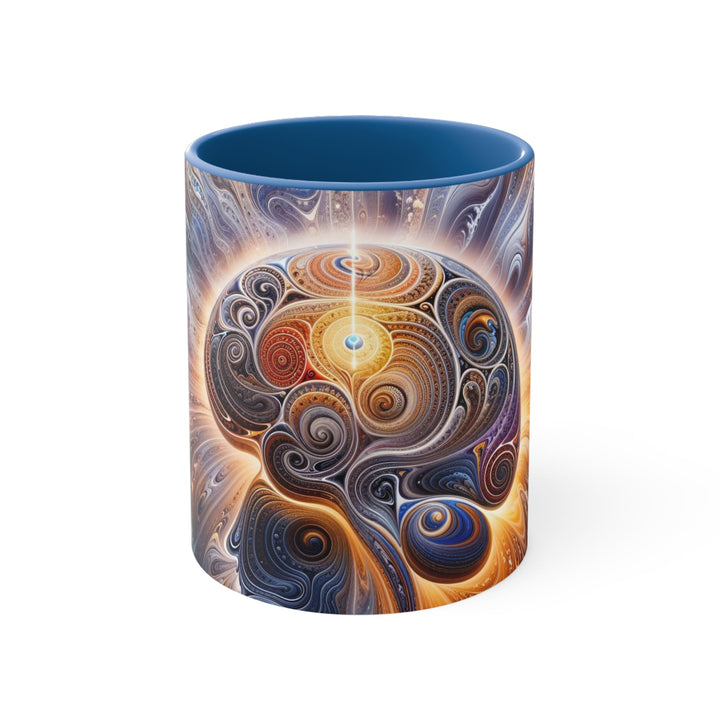 Cosmic Consciousness Awakening - Accent Coffee Mug - Mug - g(0D·IO) - Blue - 11oz -