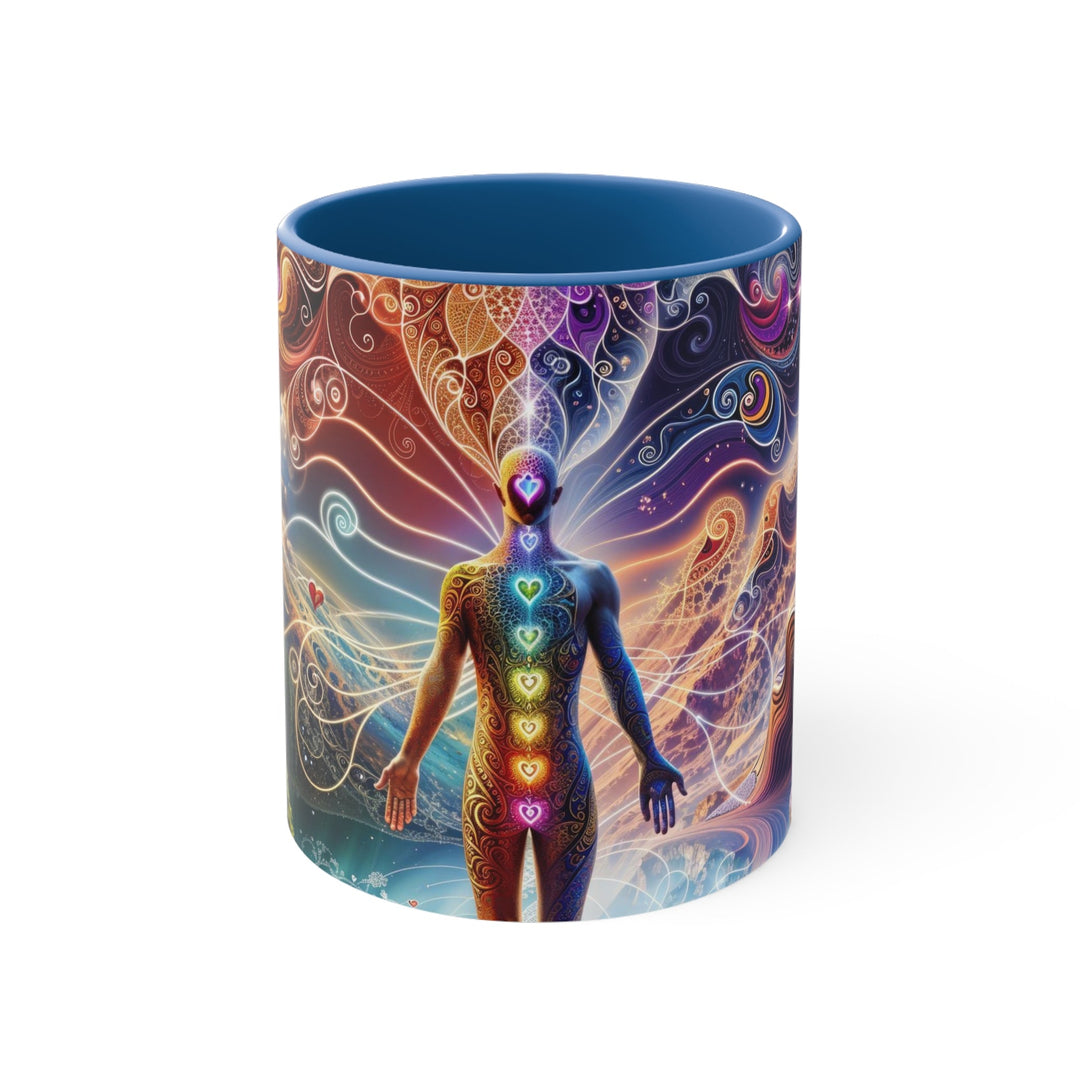 Cosmic Consciousness Awakening - Accent Coffee Mug - Mug - g(0D·IO) - Blue - 11oz -