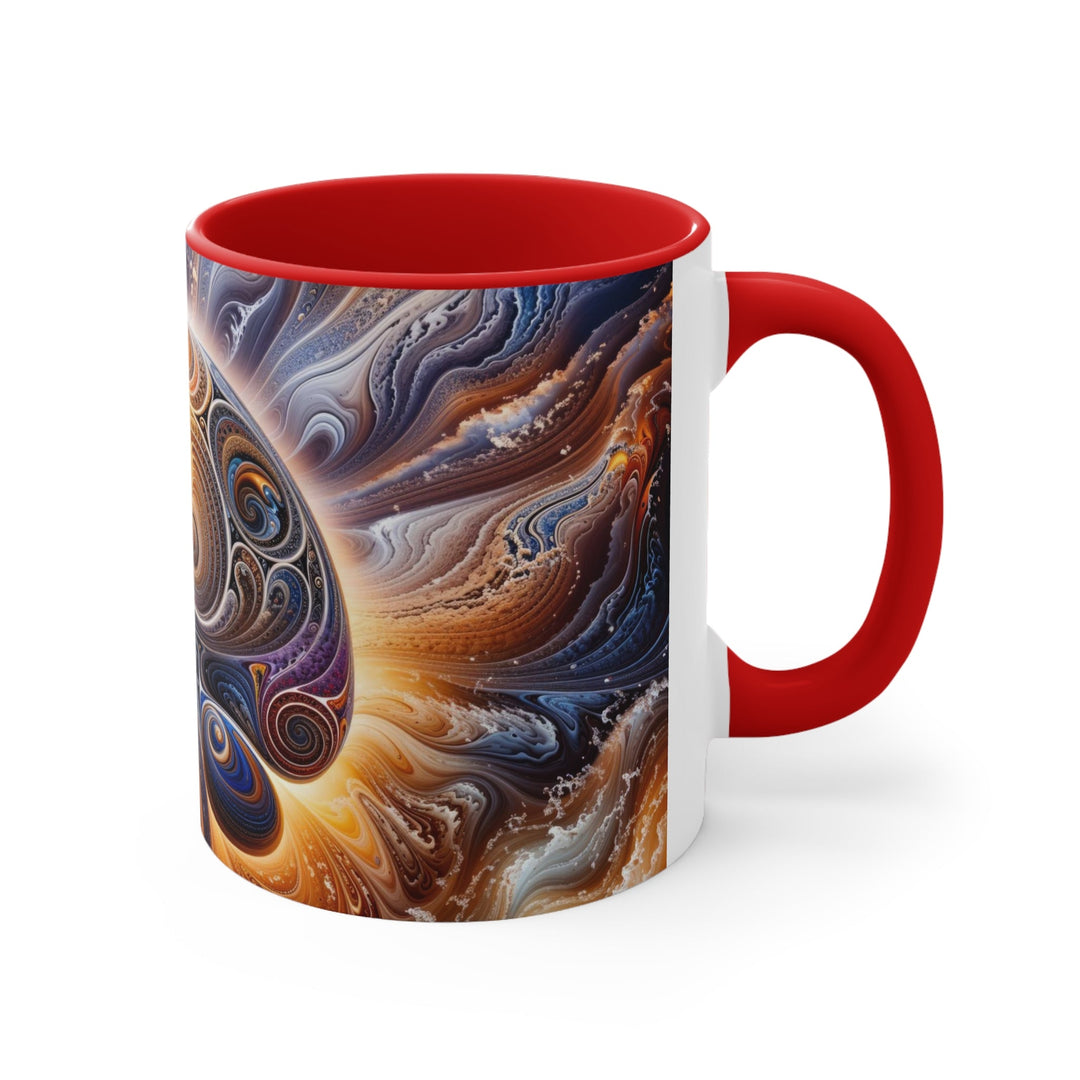 Cosmic Consciousness Awakening - Accent Coffee Mug - Mug - g(0D·IO) - Pink - 11oz -