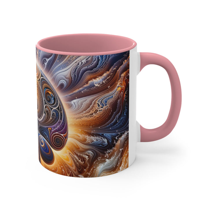 Cosmic Consciousness Awakening - Accent Coffee Mug - Mug - g(0D·IO) - Pink - 11oz -