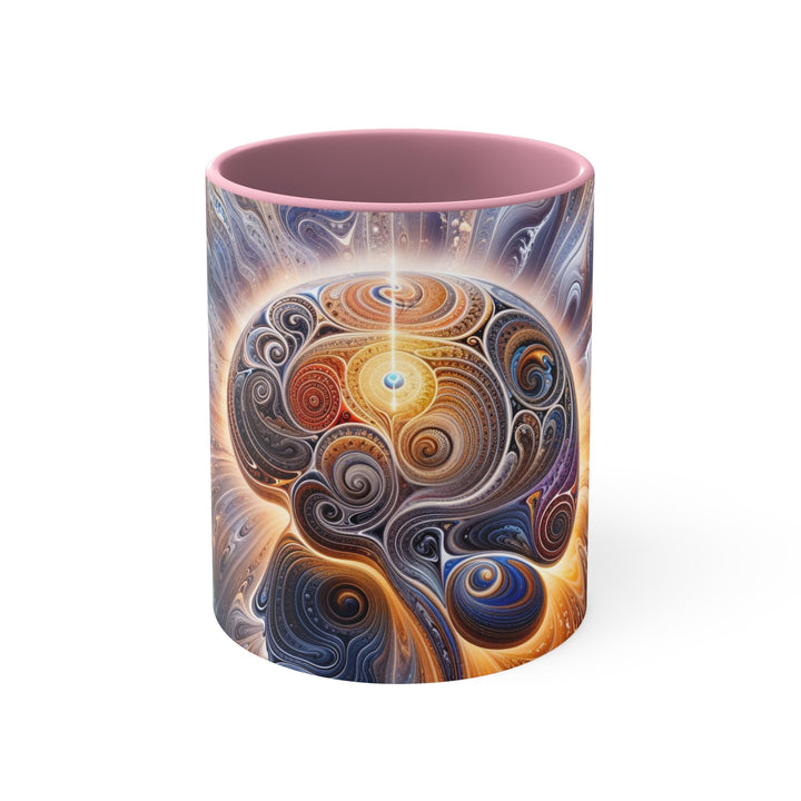 Cosmic Consciousness Awakening - Accent Coffee Mug - Mug - g(0D·IO) - Pink - 11oz -