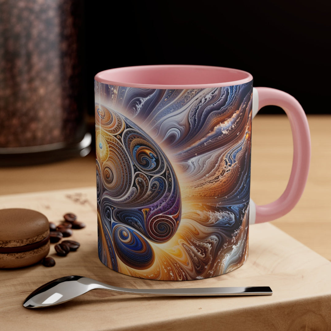 Cosmic Consciousness Awakening - Accent Coffee Mug - Mug - g(0D·IO) - Pink - 11oz -