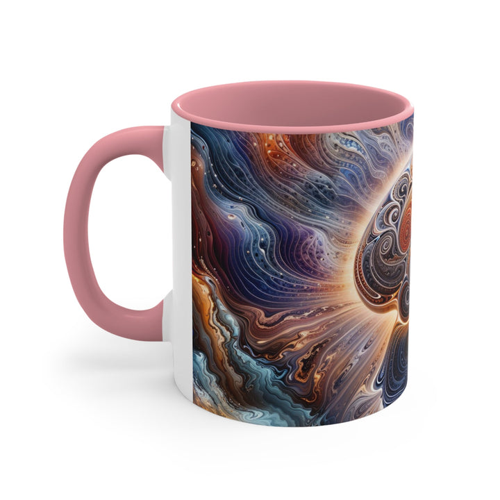 Cosmic Consciousness Awakening - Accent Coffee Mug - Mug - g(0D·IO) - Pink - 11oz -