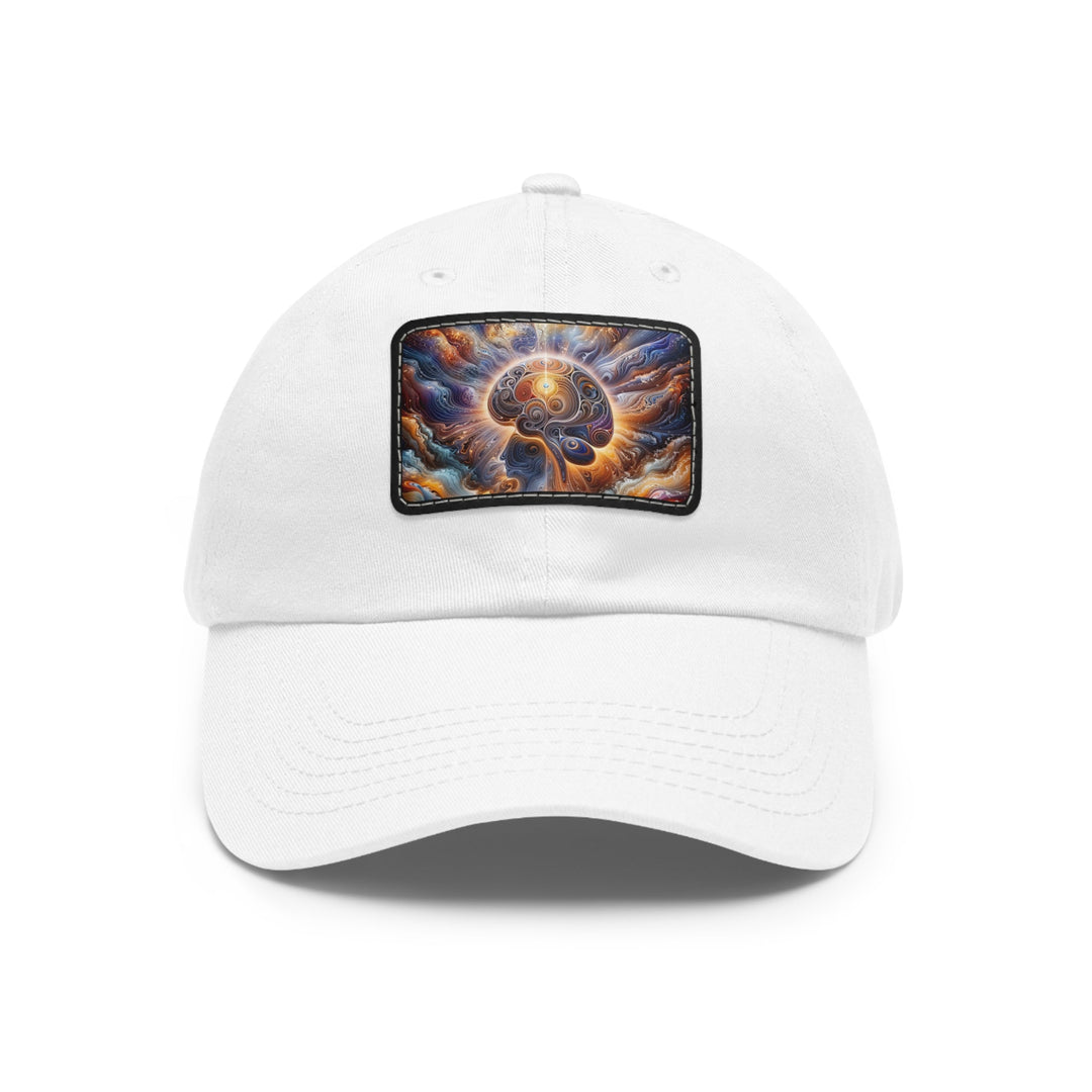 Cosmic Consciousness Awakening - Dad Hat - Hats - g(0D·IO) - White / Black patch - Rectangle - One size