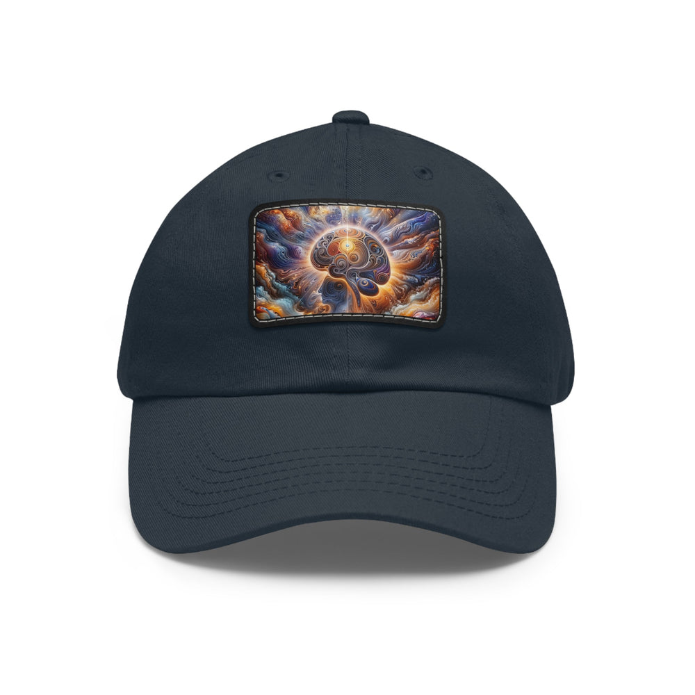 Cosmic Consciousness Awakening - Dad Hat - Hats - g(0D·IO) - Navy / Black patch - Rectangle - One size