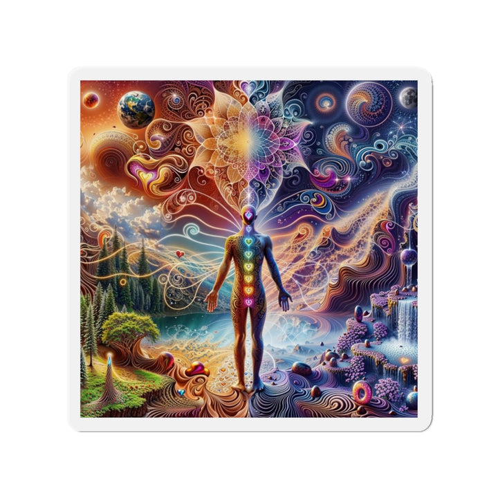 Cosmic Consciousness Awakening - Die-cut Magnet - Home Decor - g(0D·IO) - 4" x 4" - Die-Cut - 1 pc