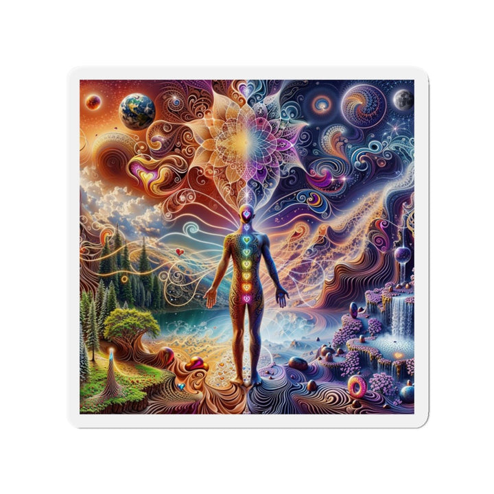Cosmic Consciousness Awakening - Die-cut Magnet - Home Decor - g(0D·IO) - 5" x 5" - Die-Cut - 1 pc