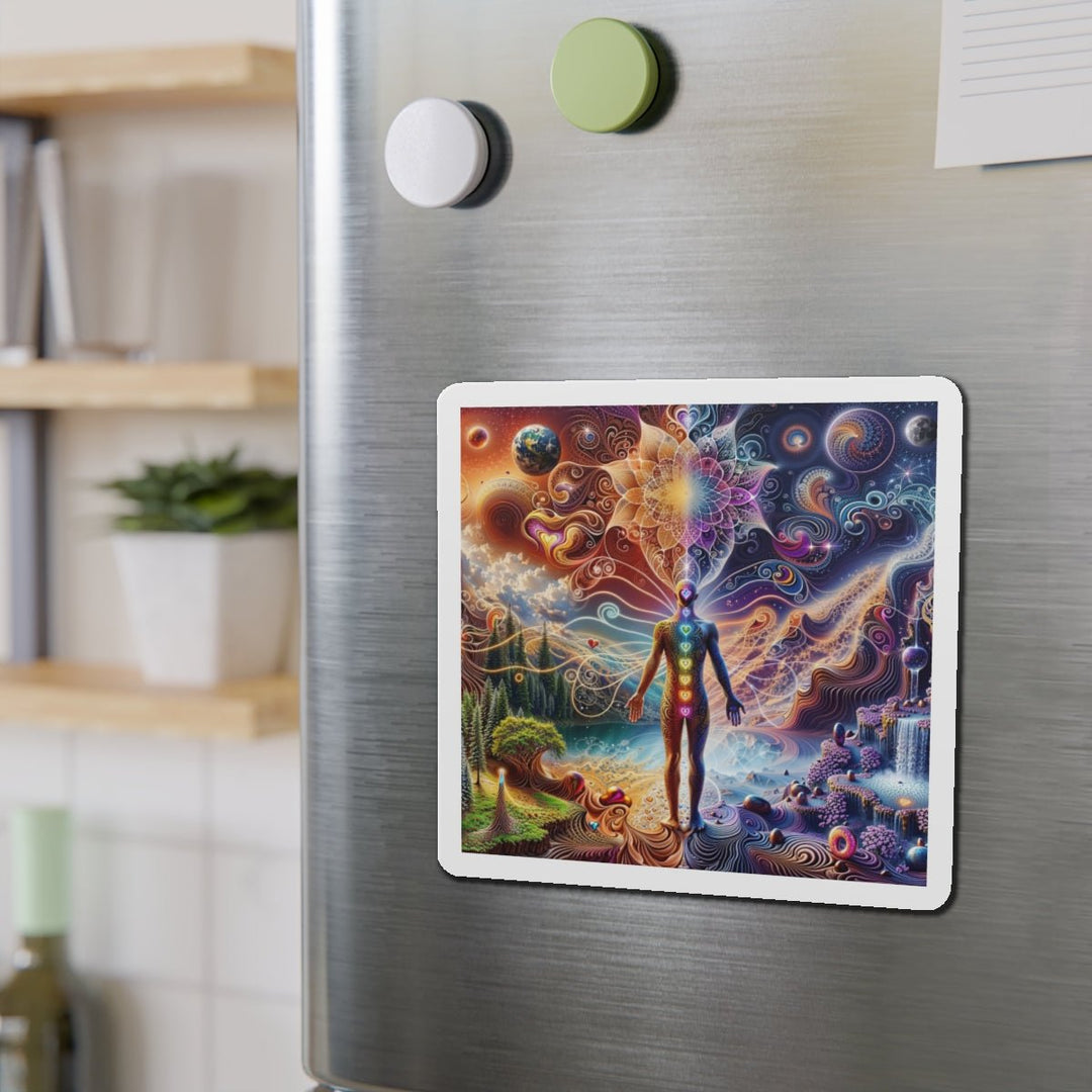 Cosmic Consciousness Awakening - Die-cut Magnet - Home Decor - g(0D·IO) - 6 × 6" - Die-Cut - 1 pc