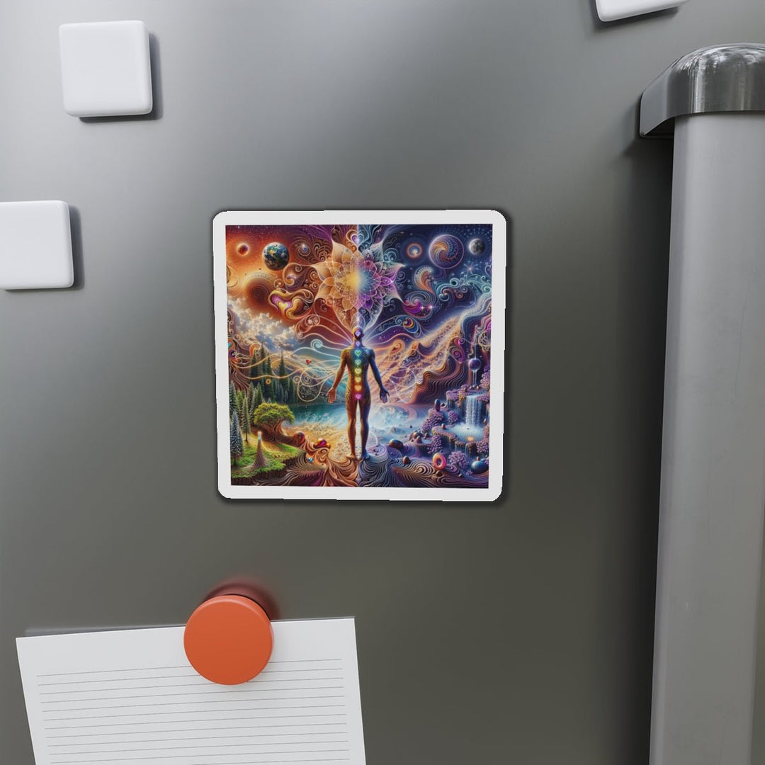 Cosmic Consciousness Awakening - Die-cut Magnet - Home Decor - g(0D·IO) - 6 × 6" - Die-Cut - 1 pc