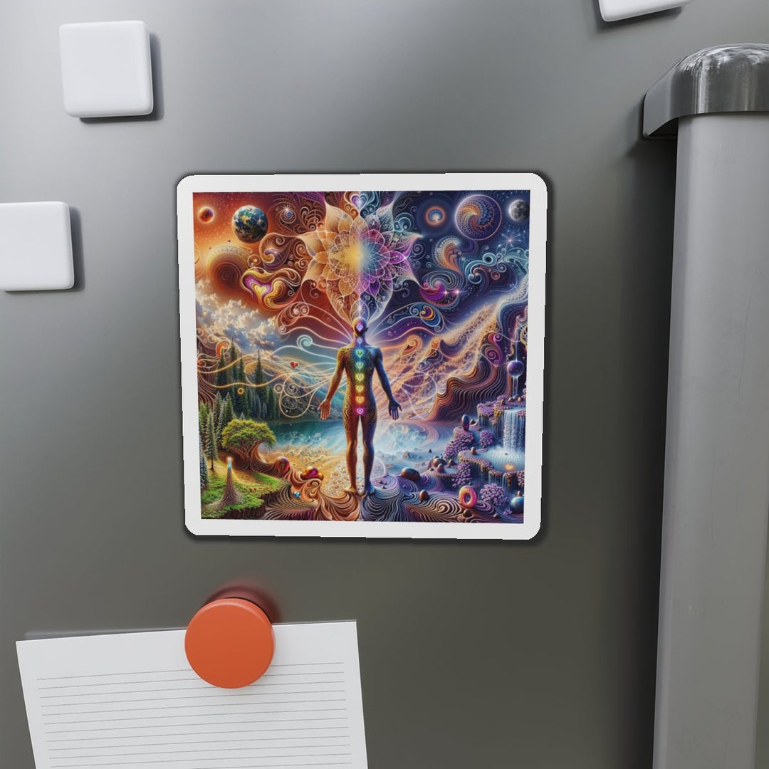 Cosmic Consciousness Awakening - Die-cut Magnet - Home Decor - g(0D·IO) - 6 × 6" - Die-Cut - 1 pc