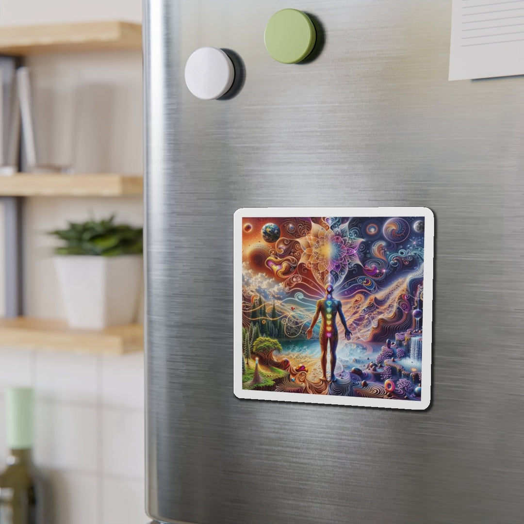 Cosmic Consciousness Awakening - Die-cut Magnet - Home Decor - g(0D·IO) - 6 × 6" - Die-Cut - 1 pc
