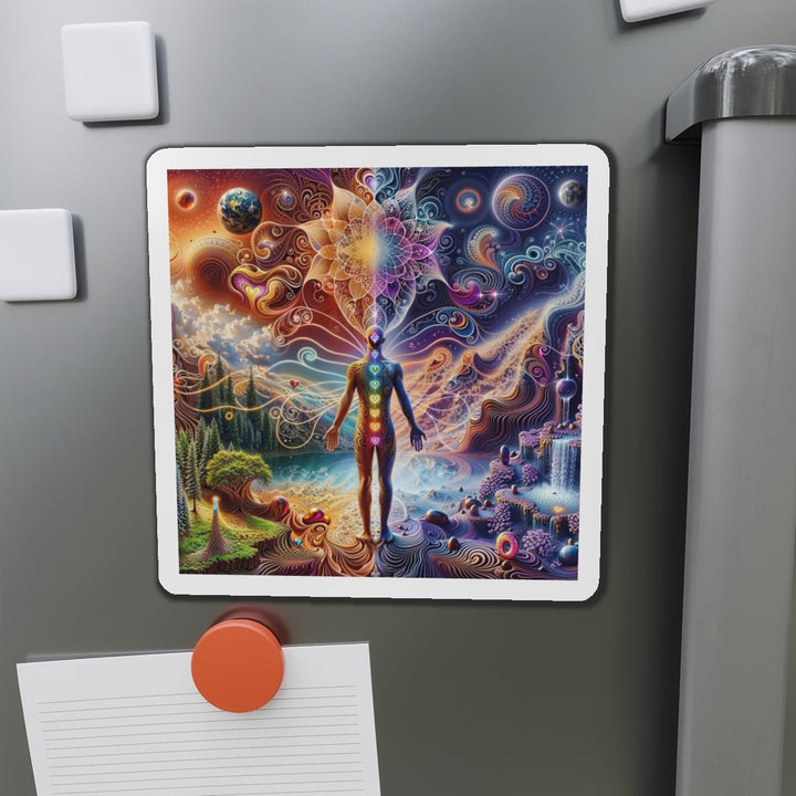 Cosmic Consciousness Awakening - Die-cut Magnet - Home Decor - g(0D·IO) - 6 × 6" - Die-Cut - 1 pc