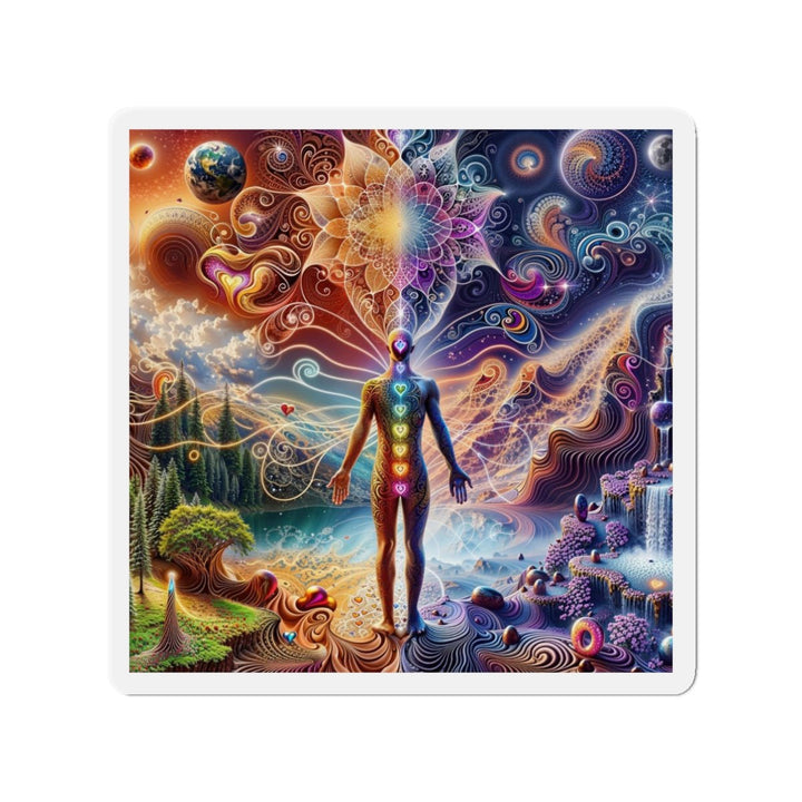 Cosmic Consciousness Awakening - Die-cut Magnet - Home Decor - g(0D·IO) - 3" x 3" - Die-Cut - 1 pc